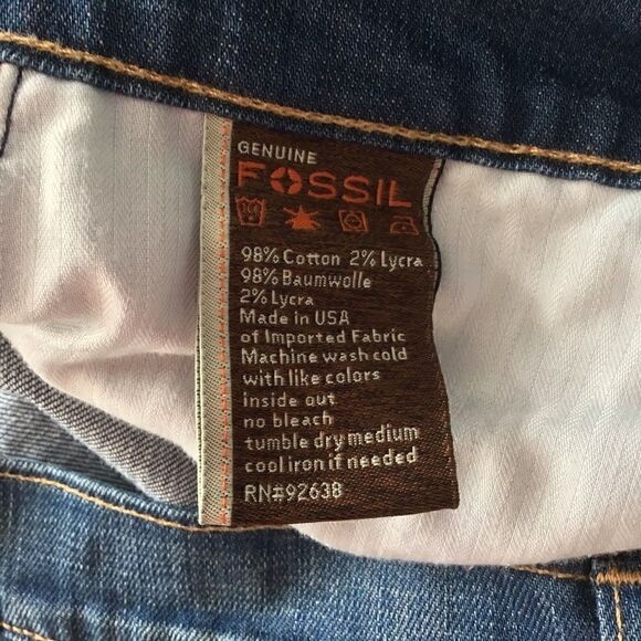 FOSSIL Long Live Vintage Flare Jeans Women’s Size 30 | Made in USA - Picture 7 of 13